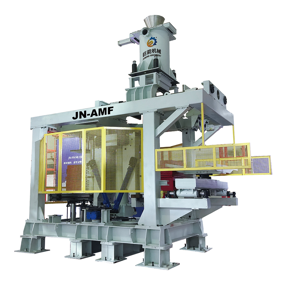 JN-AMF Double Station Vertical Sand Shooting Horizontal Parting Molding ...